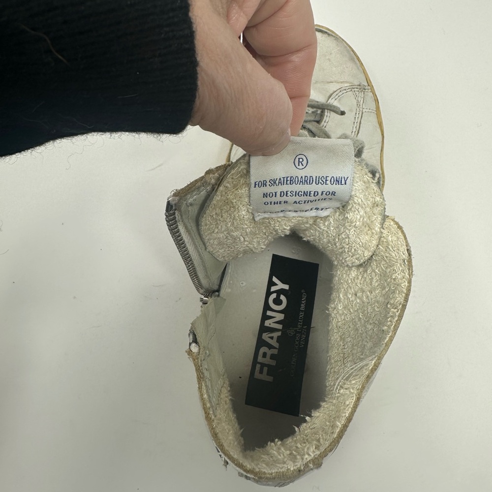 Francy White High-Top Sneakers by Golden Goose size 9 - Picture 9 of 10